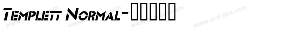 Templett Normal字体转换